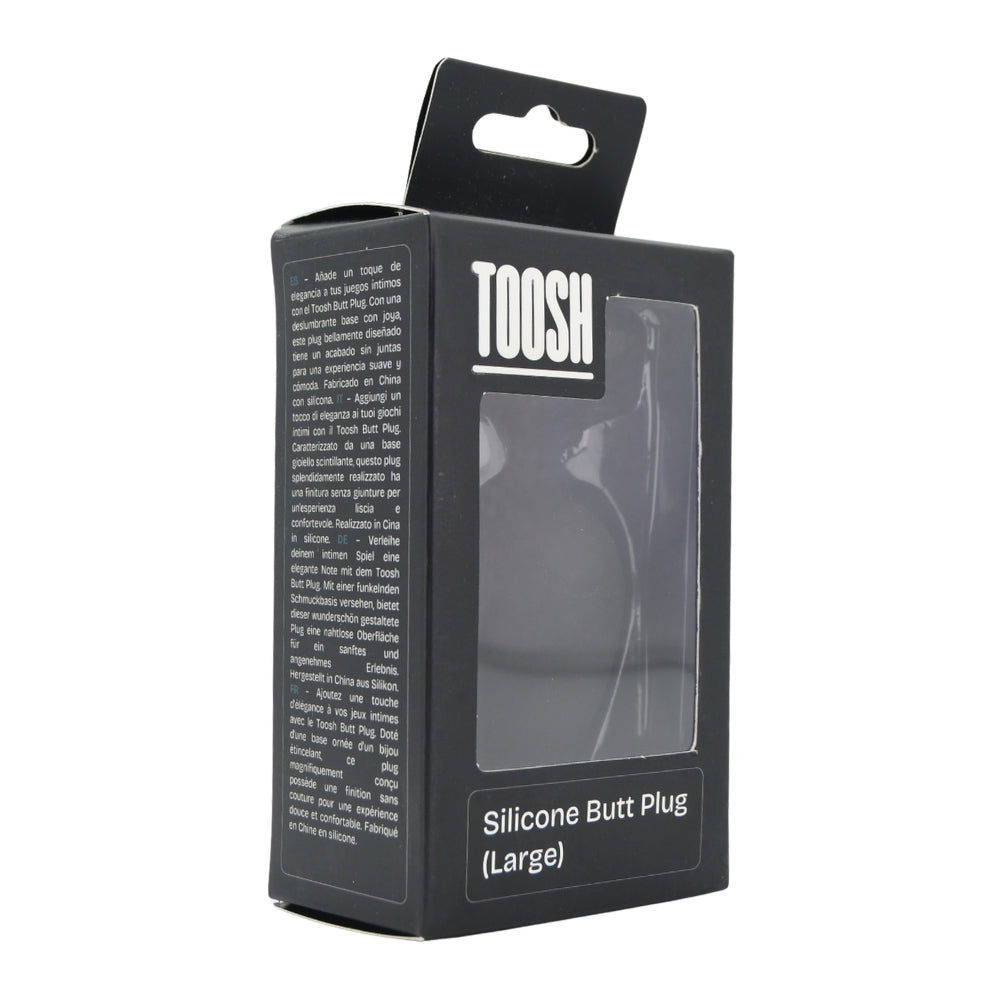 Toosh Black Silicone Butt Plug Large