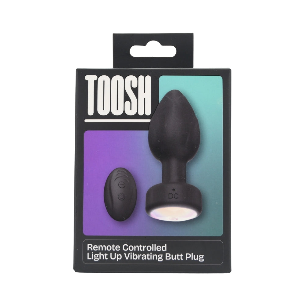 Toosh Remote Controlled Light Up Vibrating Butt Plug