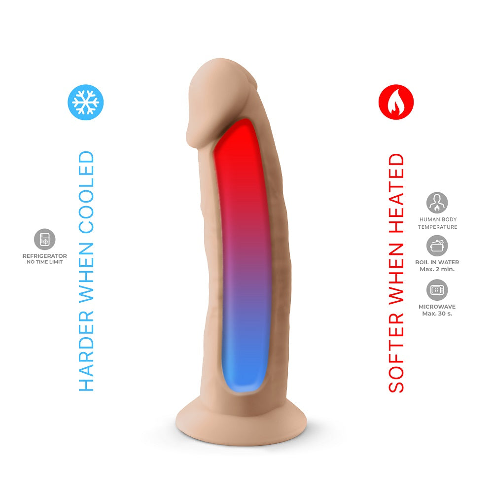 SilexD 7.5 inch Realistic Silicone Dual Density Dildo with Suction Cup